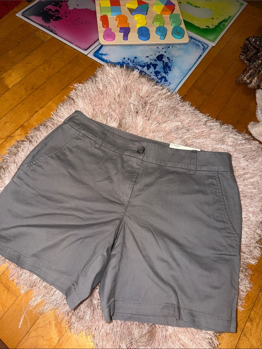 LOFT Gray Casual Bermuda Shorts